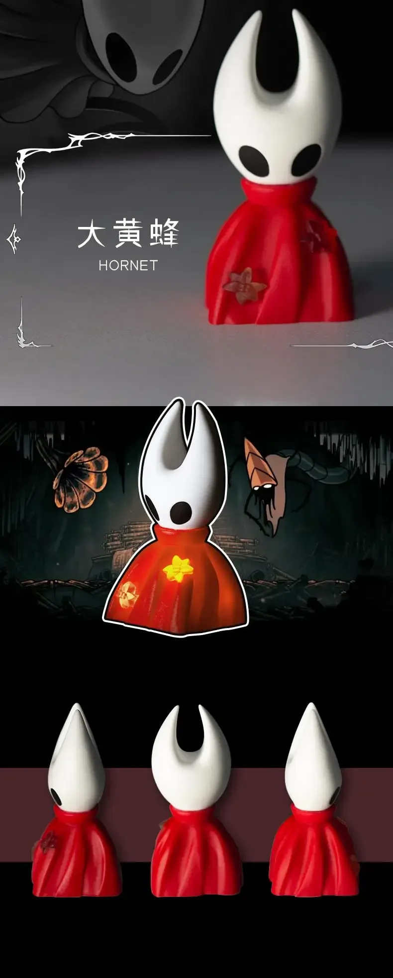 The Hollow Knight Tastenkappe, leicht, transparent, Persönlichkeit, Kunstharz, mechanische Tastatur, Anime, einzeln, individuell angepasste Tastenkappe, ESC, Original R4 – Detail 5