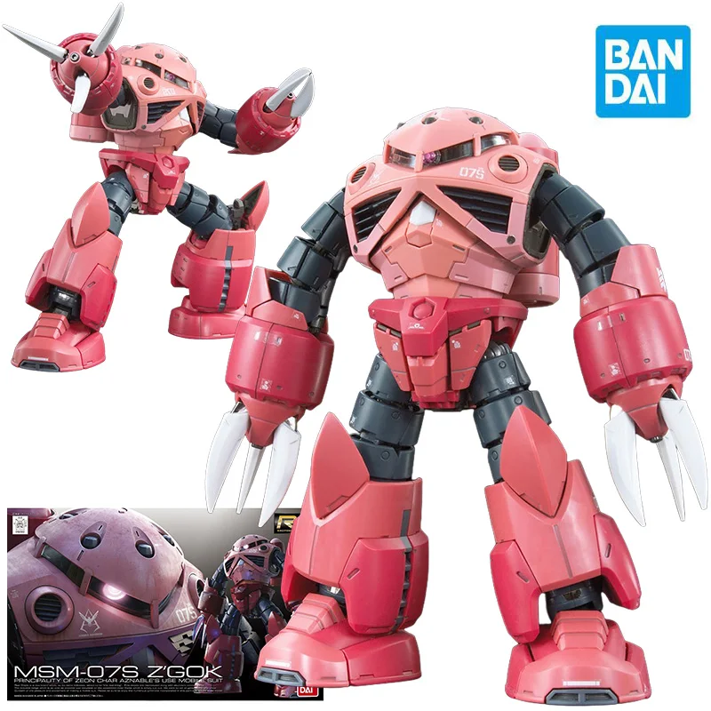 

Bandai RG 1/144 MSM-07S Z'GOK Фигурка Aznable's Use Mobile Suit Gundam Сборка Аниме Модель Комплект Игрушки для Мальчиков Коллекция