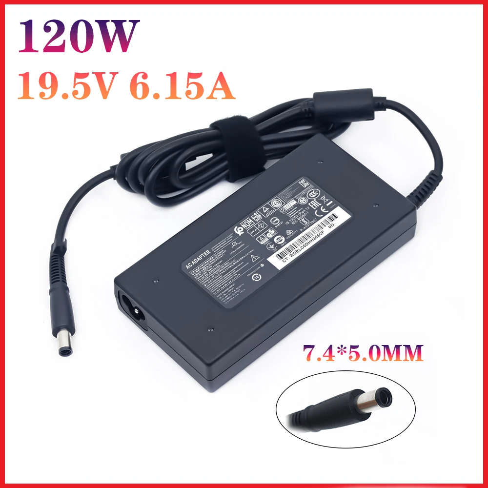 19.5V 6.15A 120W Laptop Adapter for HP Envy 17t-1000 17t-1100 17t-2000 709984-001 DV6 HSTNN-DA25 LA25 Notebook Charger