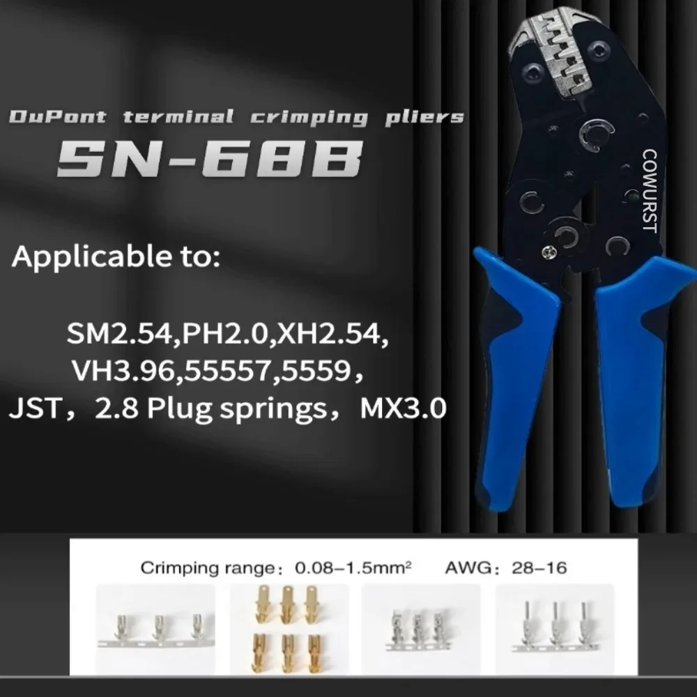 COWURST merk SN-68B automotive computer terminal tang XH2.5/3.96 plug-in lente 6.3 elektronische arbeidsbesparende krimptang