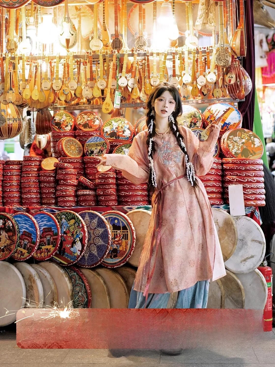 

Женские брюки-фонарики с вышивкой в стиле Тан, традиционный китайский костюм Ханьфу для повседневной носки, весна-лето