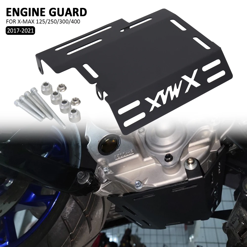 Motorcycle Accessories Engine Guard Chassis Skid Plate Protector Cover For Yamaha XMAX300 XMAX400 XMAX250 XMAX125 2017-2021