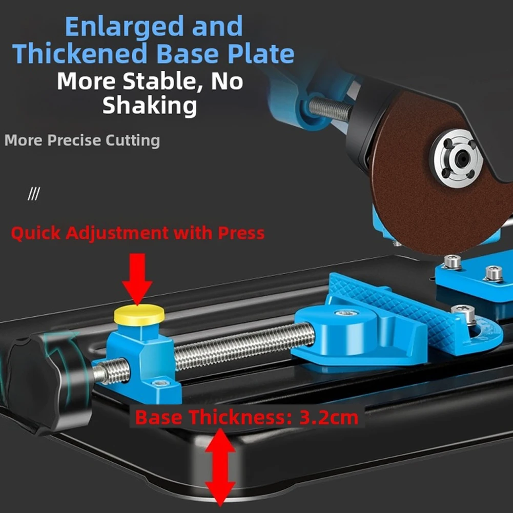 /Adjustable /45 /Degree Pull Rod Angle Grinder Bracket Stand With 150mm Travel For 100 125mm Cutting Machine Power Tool Accessor