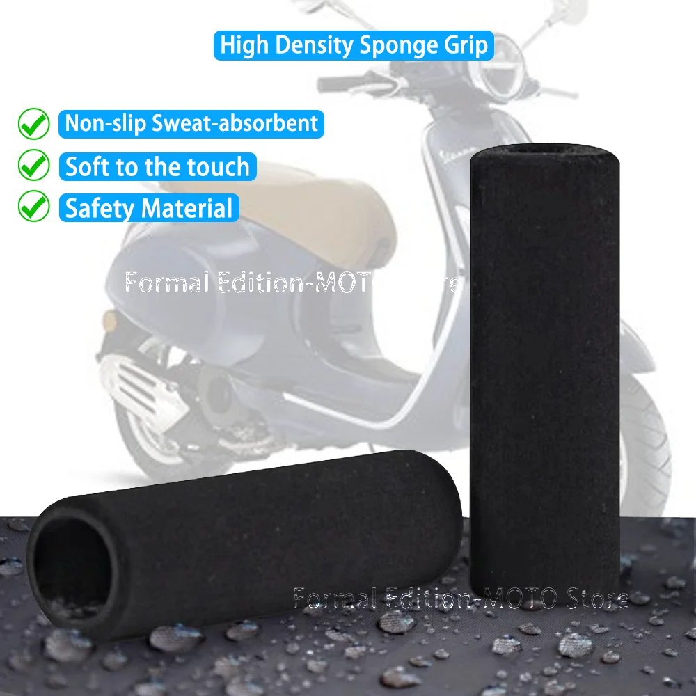 Motorcycle Grip Cover Shockproof Non-Slip Motorcycle Sponge Grip for Piaggio Vespa GTS GTV LX 60 125 250 300 Primavera Sprint