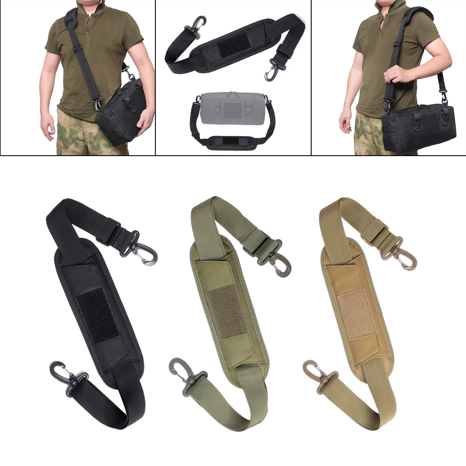 Shoulder Strap Replacement with Thick Soft Pad Durable for Bag Easily Install