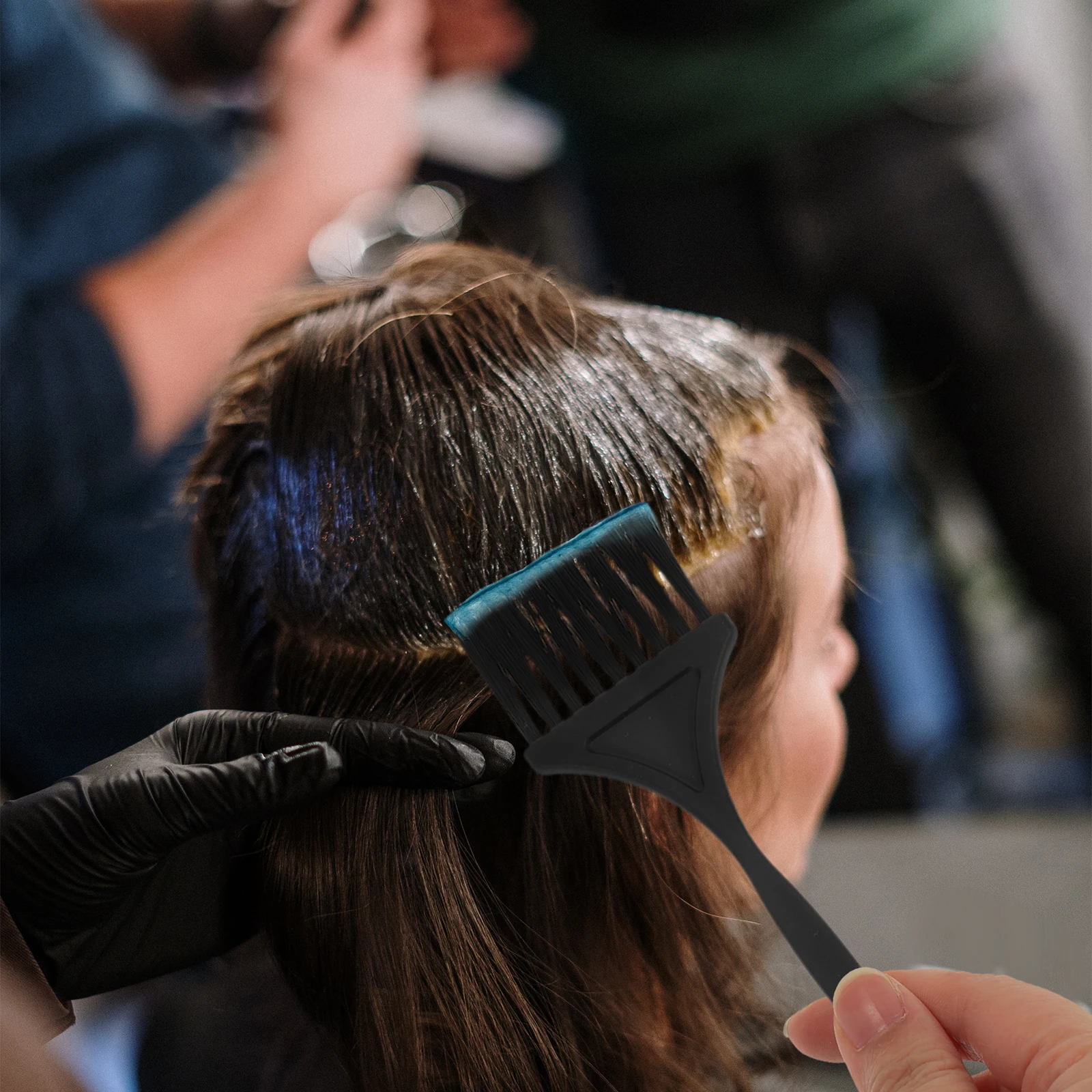 

1 комплект, 1 комплект инструментов для вязания крючком, кисть для вязания крючком для корней, кисти для краски, инструменты для всех типов волос, набор инструментов для краски для волос