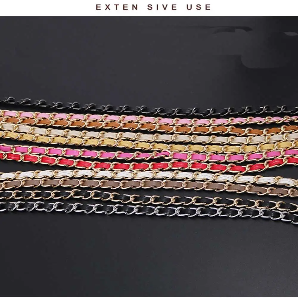 ملحق حقيبة اليد قابل للتعديل مقبض حقيبة أجزاء الأجهزة حقيبة سلسلة حقيبة كروسبودي حزام حقيبة جلدية حزام محفظة معدنية حزام