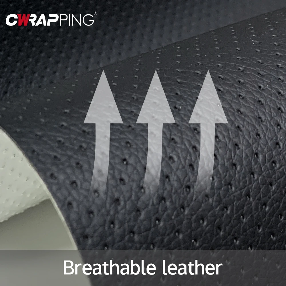 Breathable Perforated Leather Repair Car Seat Patches PU Leather Car Stickers Self-adhesie Patches for Sofa Motorcycle Sticker