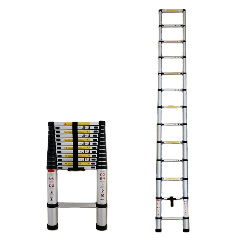 

Crownman 3.8m 13 Steps Aluminium Alloy Multipurpose Telescopic Foldable Ladder