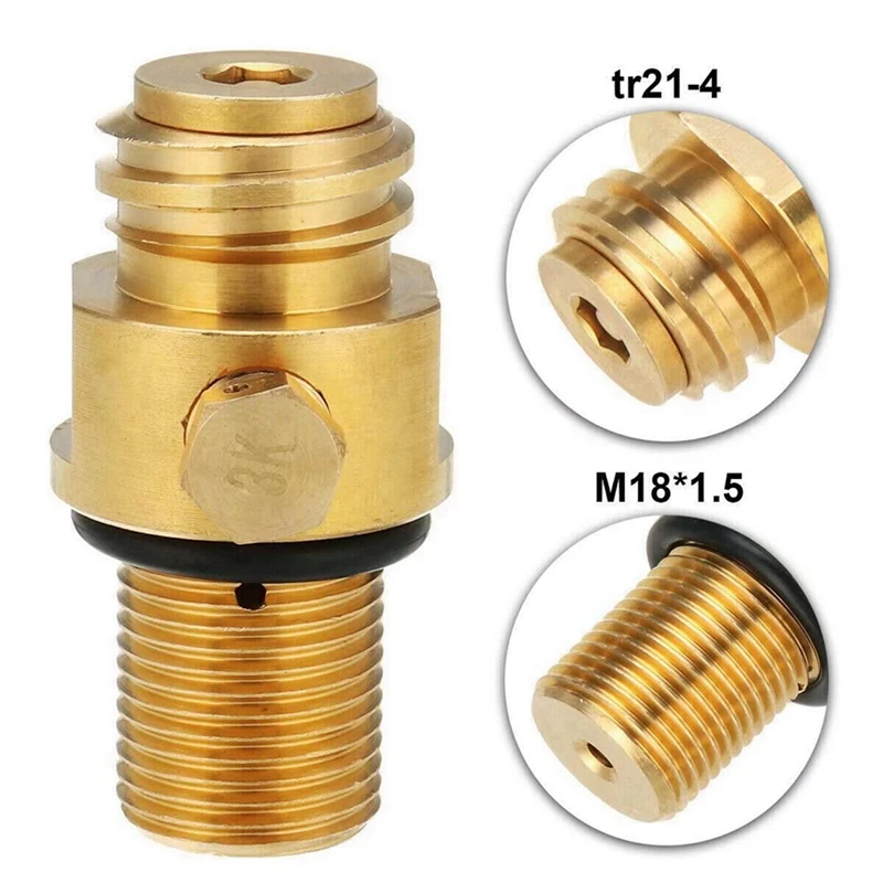 LJL-4X M18X1.5 Refill CO2 Valve Adapter Thread Converter Replacement For Sodastream