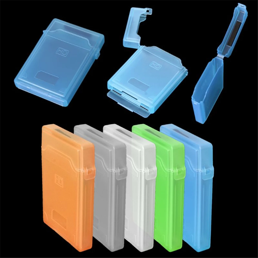 

Portable 2.5 inch IDE SATA HDD External Case Hard Drive Disk Protection Plastic Storage Box Case Enclosure