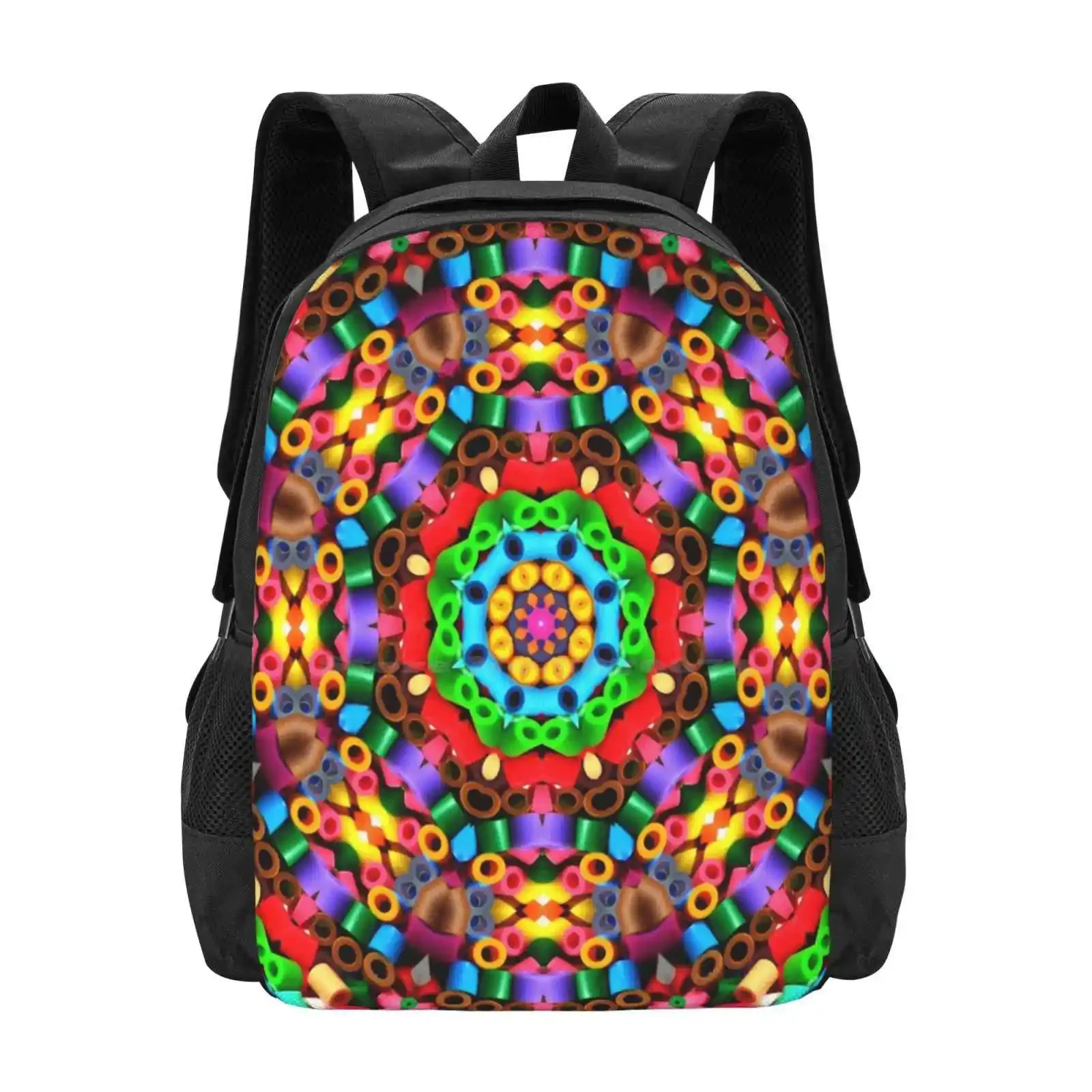 

Bd Iv (Pattern) Hot Sale Schoolbag Backpack Fashion Bags Kaleidoscope Jewellery Bead Colourful Yampimon Seamless Mirrored