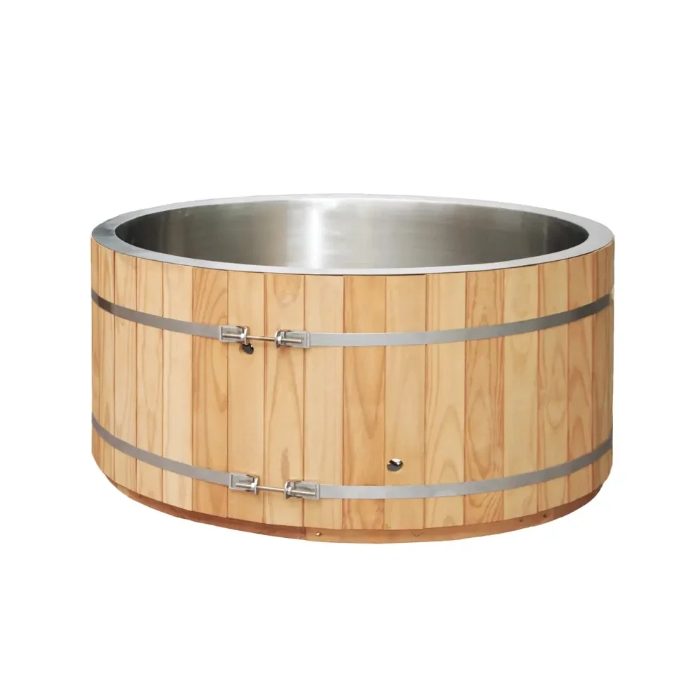 Canadian Red Cedar Ice Bath Tub Cold Plunge with chiller factory supply