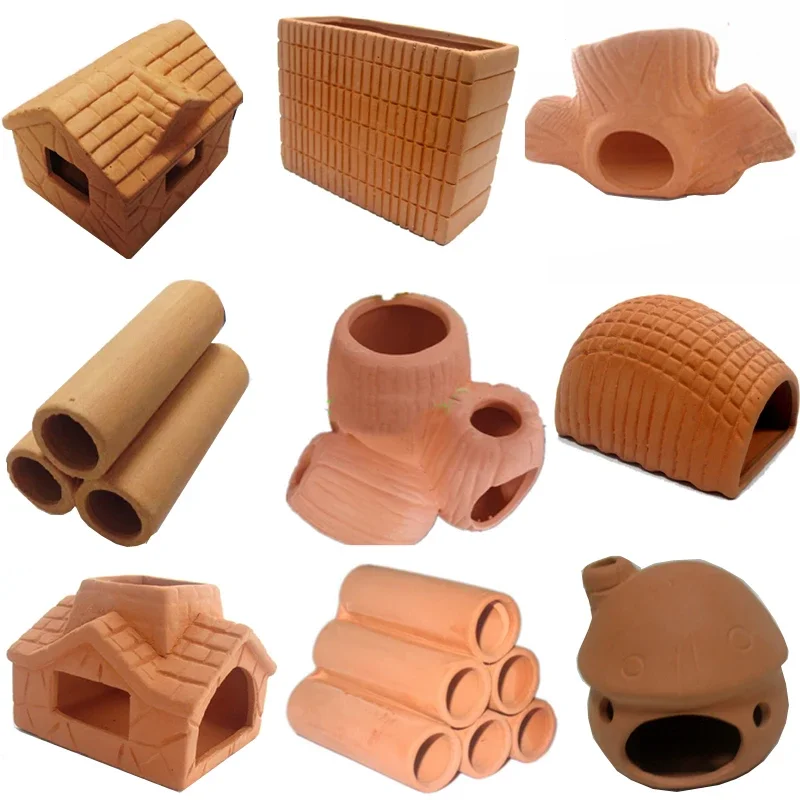 

Aquarium Decoration Ceramic Fish Cichlid Hiding Cave Ornament for Java Moss Aquatic Plant fish tank decoration accessories