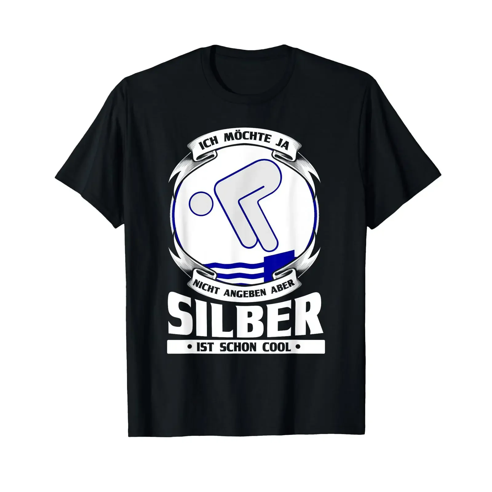 T Shirt with German Text quot Nicht Angeben Aber Silberist Schon Cool Language vintage Washed Soft Unisex streetwear