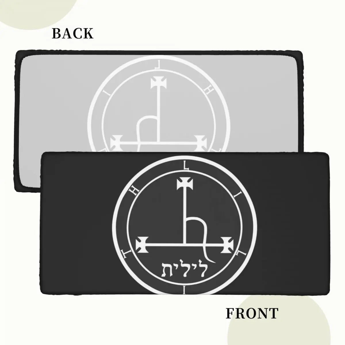 Sigil Of Lilith Altar Cloth Customized Rectangular Tablecloth Waterproof Table Cover for Festival Party Decorations Table Cloth