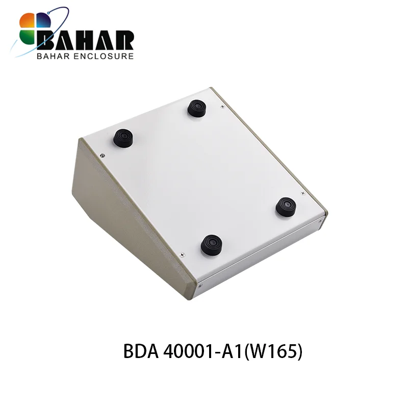 1 PCS Bahar Enclosure Iron Case Wire Junction Box Instrument Shell Sloping Cover Desk Top Enclosure SIZE 200X90X165MM BDA 40001