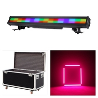 4pcs with flightcase IP65 DMX512 High Brightness 672*0.5W 3in1 RGB LED Strobe Wash Bar light for Outdoor Concert Party