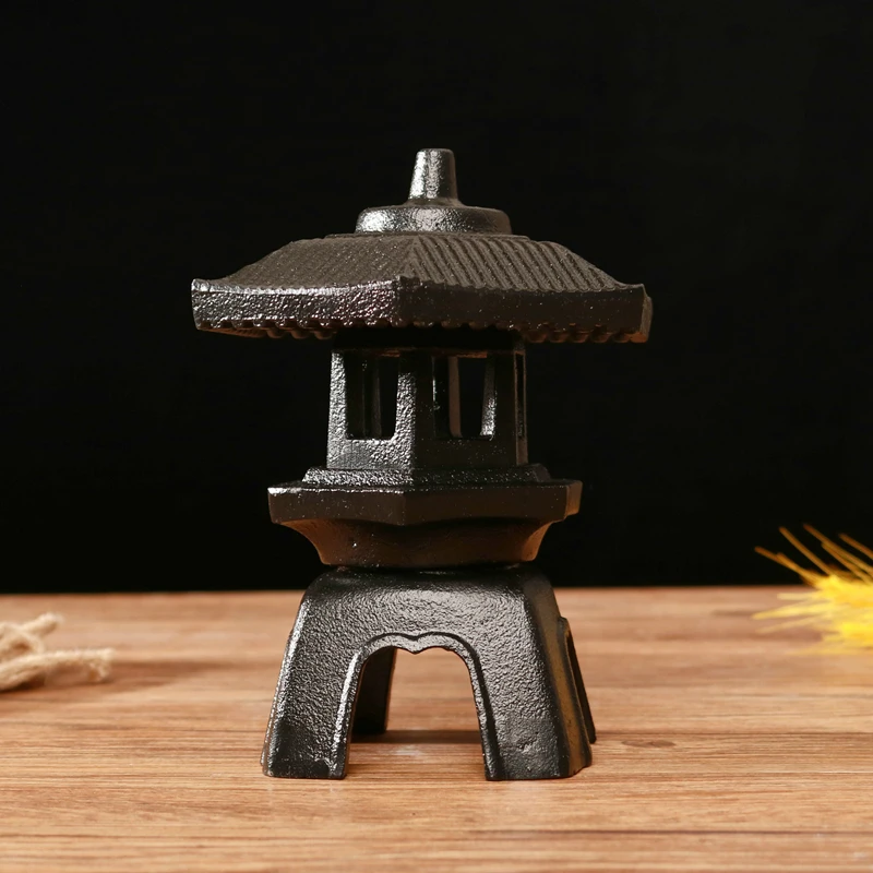 Cast Iron Incense Burner Snow See Candlestick Iron Zen Retro Tea Space Ambience Light Tea Room Decoration