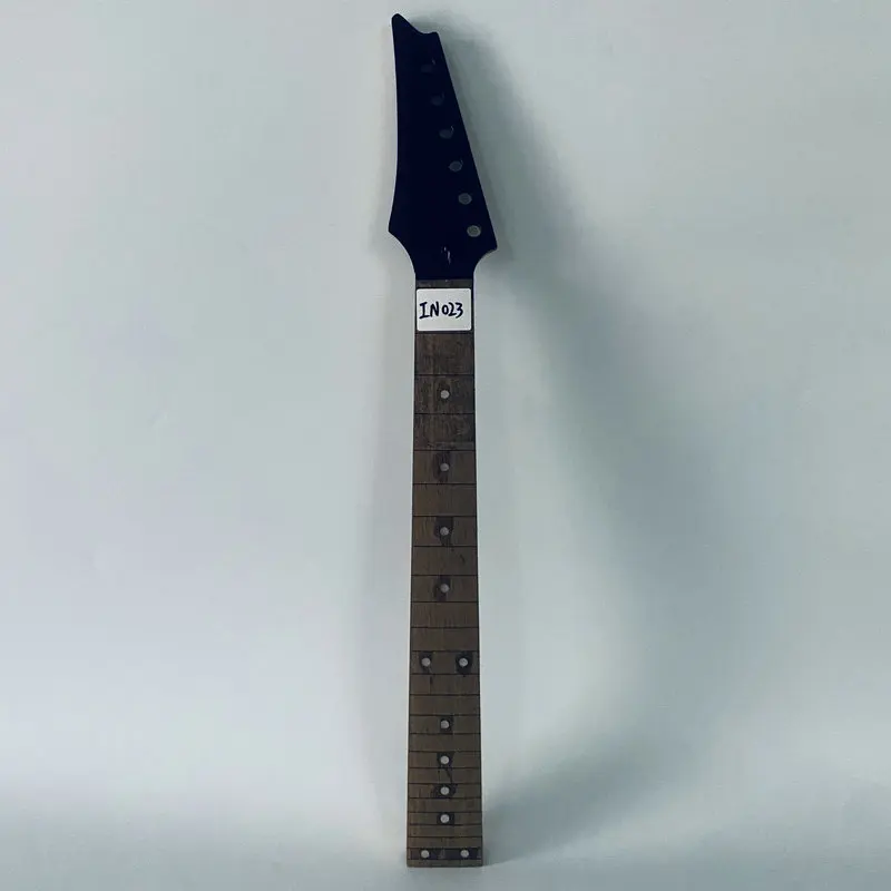 IN023 Original Ibanez Unfinished Without LOGO MINI Electric Guitar Neck 24 Frets 564 Scales Length for Guitar Replace Left Hand