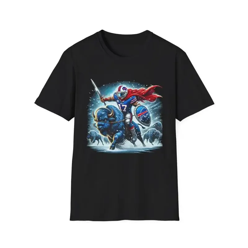King Josh Allen Riding Into Battle T Shirt Äì Lead The Charge