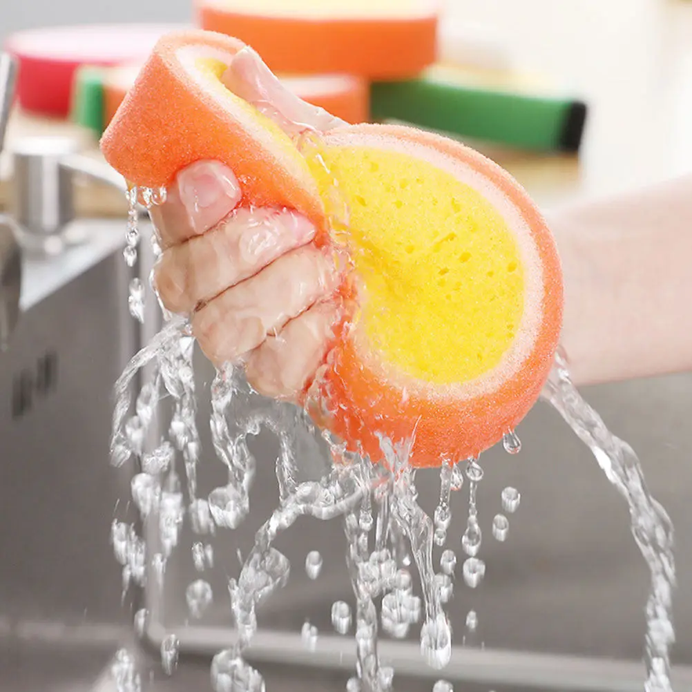 8pcs Fruit Shape Baby Bath Sponge For Newborn Toddler Kids Cartoon Bathing Scrubber Soft Mom Grip Rich Lather Cleaning Tool