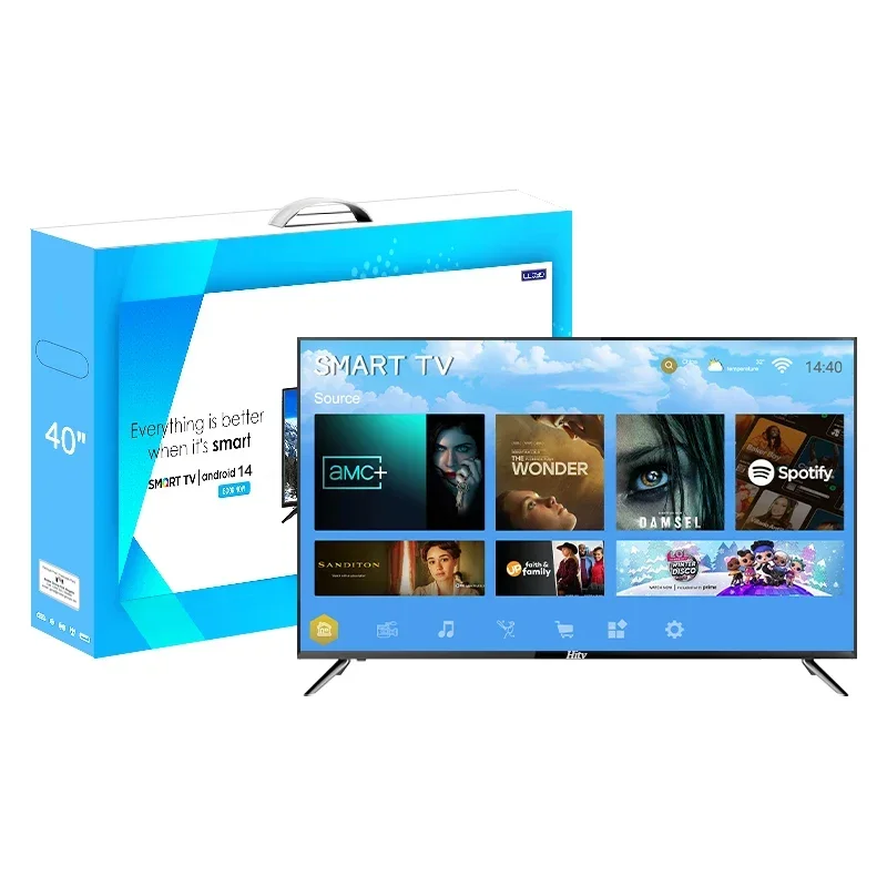 

Custom TV 40 Inch UHD 1080p LED TV Television 43 50 65 65inch 4K Smart TV