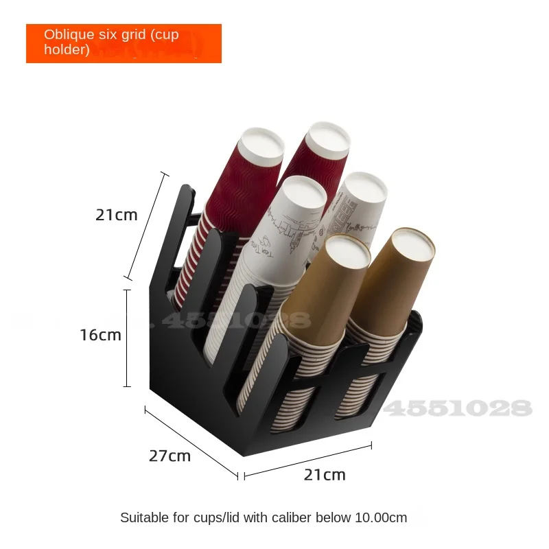 Wood-made Beverage Cup Rack, Durable Disposable Cup Holder, Multi-function Straw Tissue Storage Rack, Restaurant Bar Counter