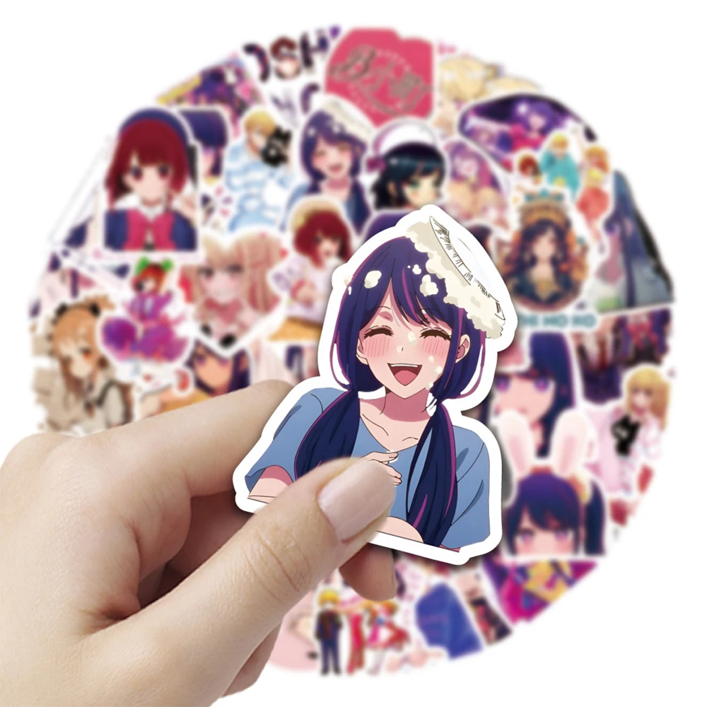 10/30/50pcs Hoshino Ai Oshi No Ko Stickers Hoshino Akuamarin Rubii Anime Sticker Scrapbooking Suitcase Phone Kawaii Girls Decal