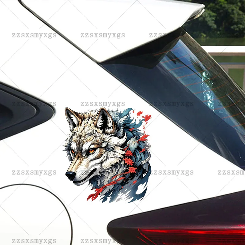 Brave wolf head personality domineering car stickers Fit for car body Bumper Motorcycle Trunk Laptop Vinyl Decal Car Accessories