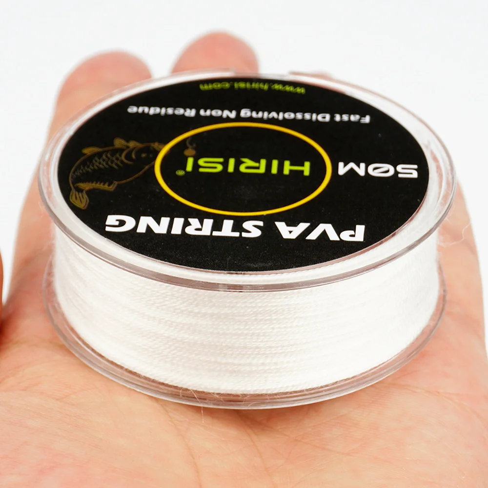 Hirisi Carp Fishing PVA String Roll 50/100M Fast Dissolvable Line for Boilie & Carp Bait  Fishing Tackle Accessory PA202