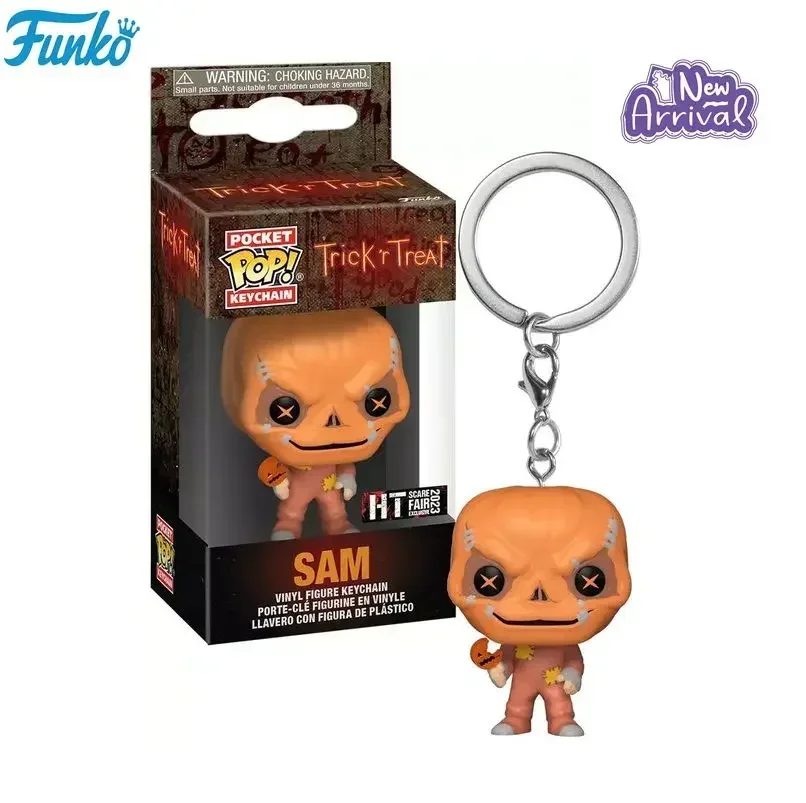 Funko Pop Pocket Pop Keychain Trick R Treat Sam Vinyl Figure Keychain Collection 2023 Fair Model Toys for Children Birthday Gift