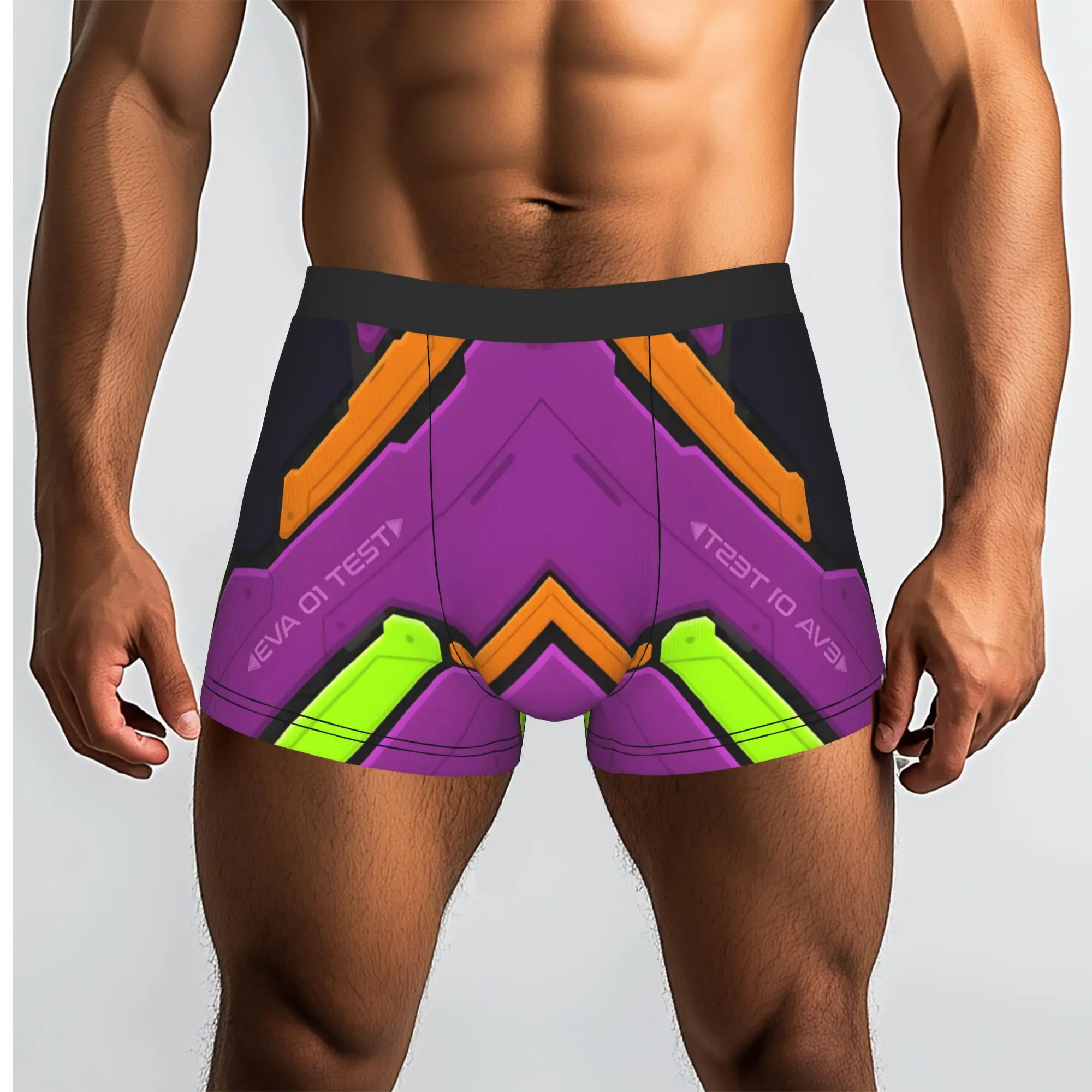 

Evangelion Eva Unit 01 Bandai EVA Underpants Homme Panties Male Underwear Print Shorts Boxer Briefs