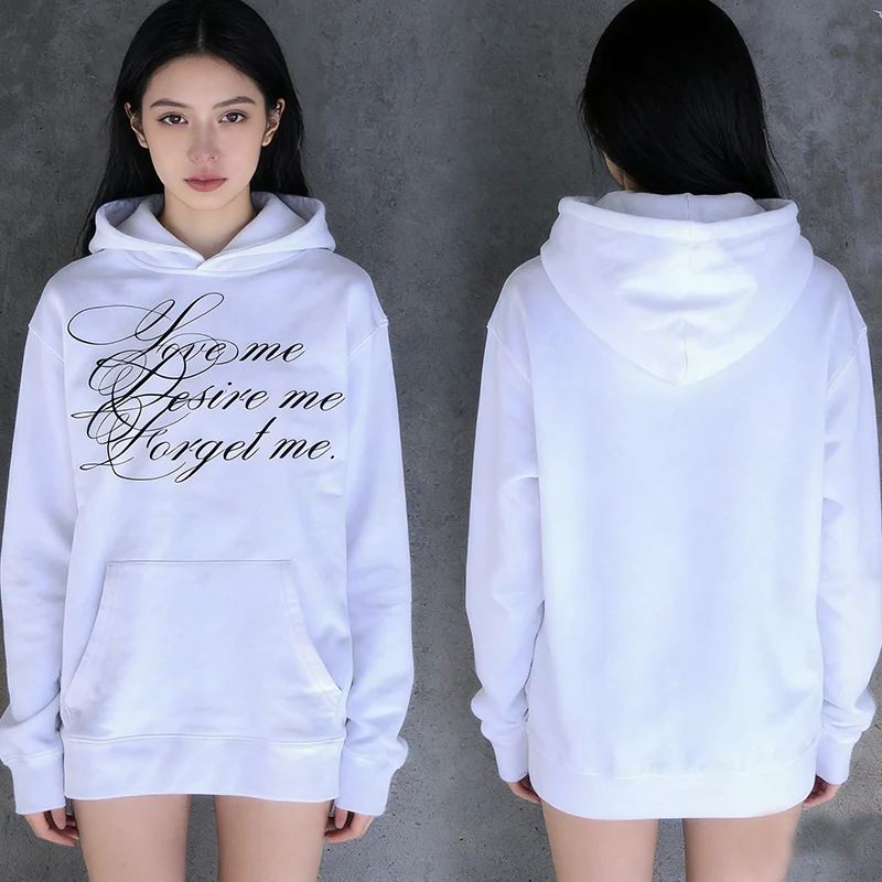 American street commuting dopamina feminino bolso hoodies vintage hip hop casaco simples carta impressão casual manga comprida pulôver