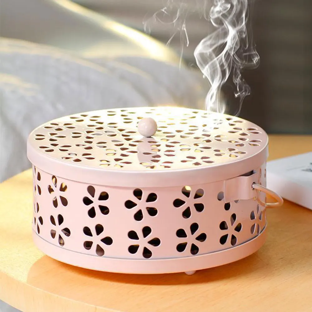 Mosquito Coil Box Tray Shelf Home With Cover And Fireproof Anti-scalding Creative Incense Stove Mosquito Coil for Outdoor