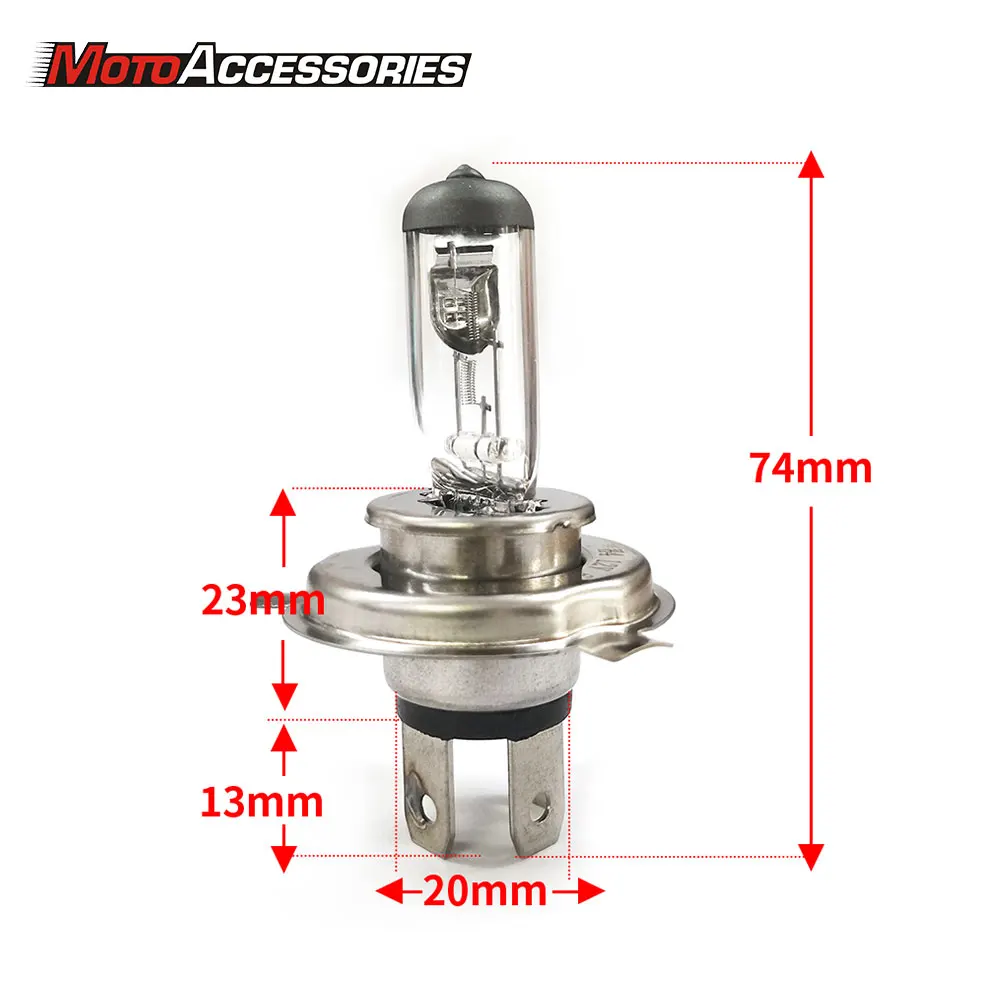 Motorcycle Headlight LED H4 Bulbs 12V 60/55W H/L Halogen Bulb V/L Moto LED Motorbike Headlight Lamp White Bulb Motorcycle Parts