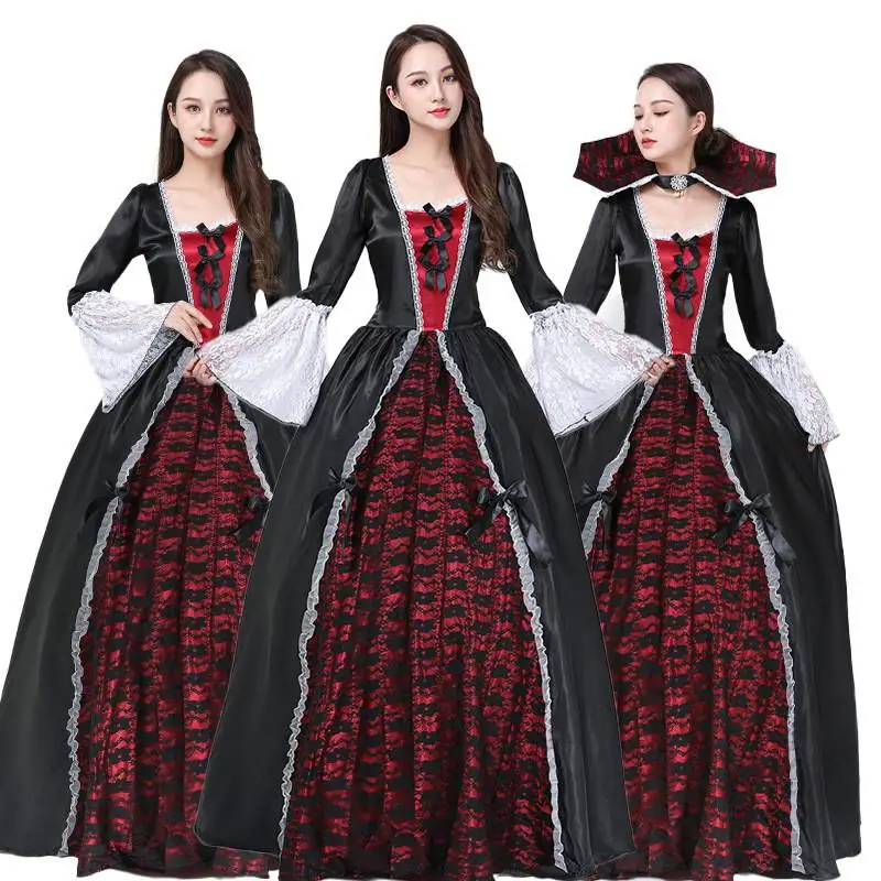 

Halloween Costume Queen Toxic Queen Party Dress Women's Clothing Stage Performance Traditional Chinese Costume