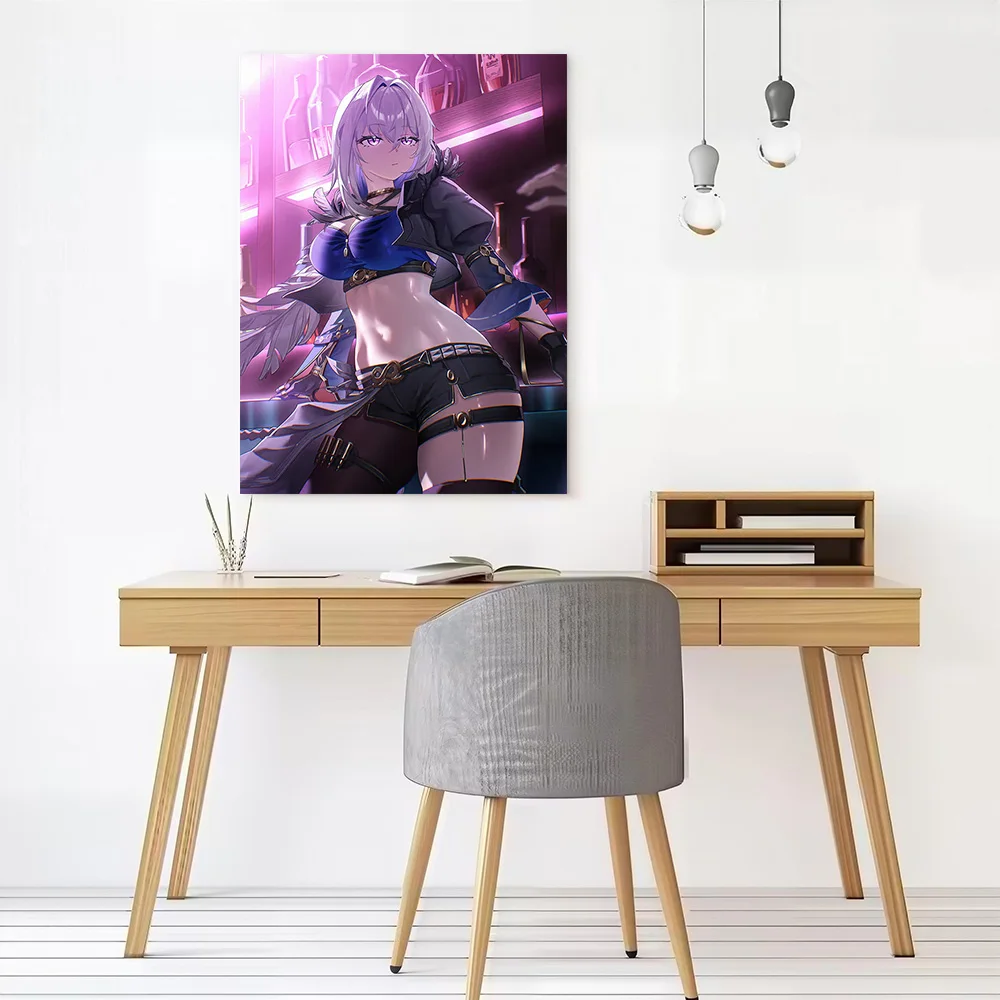 Wuthering Waves Galbrena Poster Customizable Printed Canvas Painting for Pictures Wall Art Home and Decoration Living Room Arts