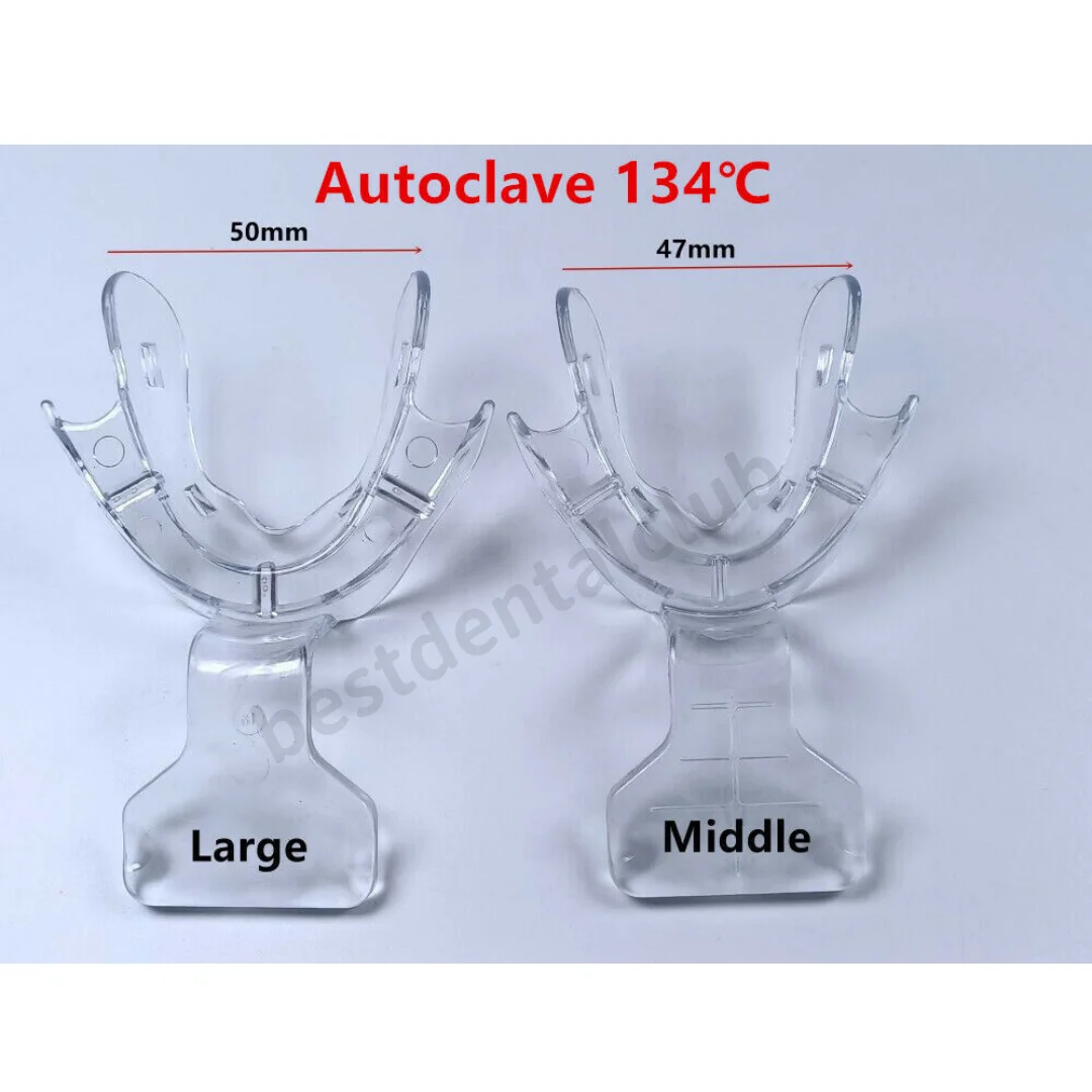 2Pairs Dental Impression FCB Trays Frame Cut Back Tray Stress Free Autoclaved