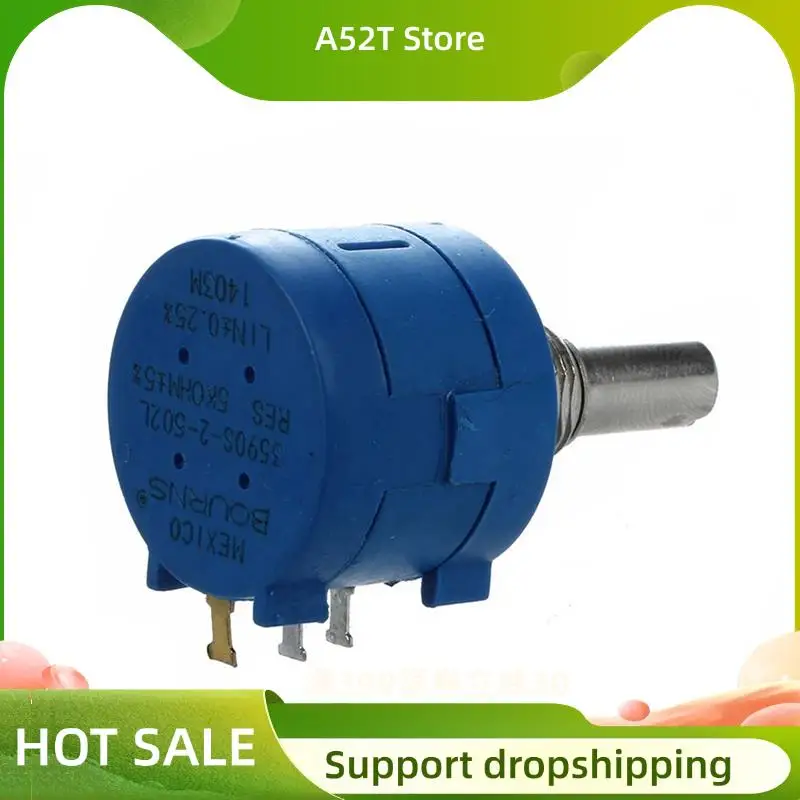 

A52T 5X 3590S-2-502L 5 кОм 10-оборотный прецизионный потенциометр с проволочной обмоткой