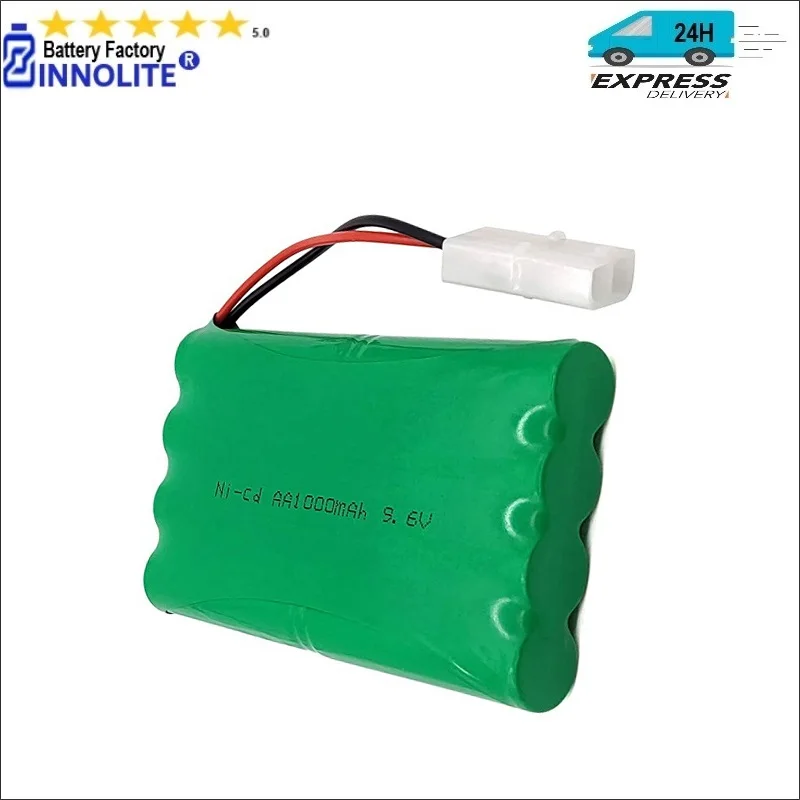 9.6V Ni-Cd AA RCDTG Battery Compatible with RC Monster Truck, RC Battle Tank, RC beetles, RC Hummers, RC Aircraft Carrier Model