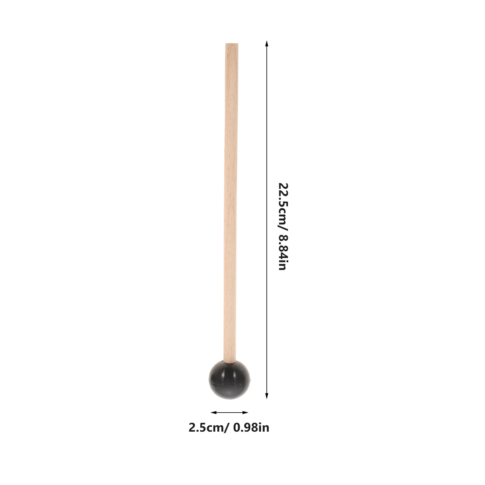 

Wooden Drum Mallets with Soft Silicone Ideal for Glockenspiel Xylophone Music