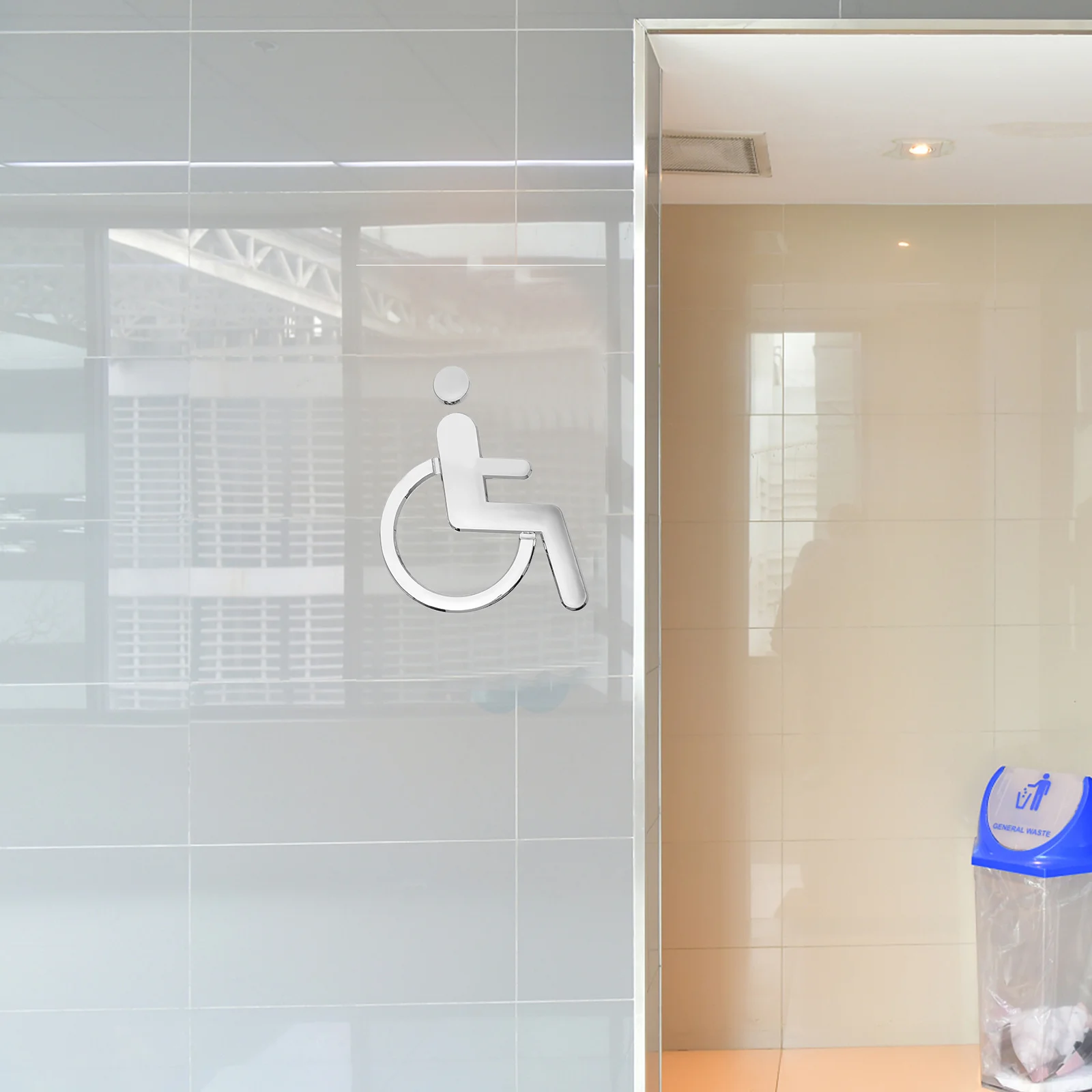 مرحاض المرحاض الحمام لوحة Abs الحمام لوحة المعاقين المعاقين كرسي متحرك علامة بسيطة كرسي متحرك مرحاض تسجيل #1