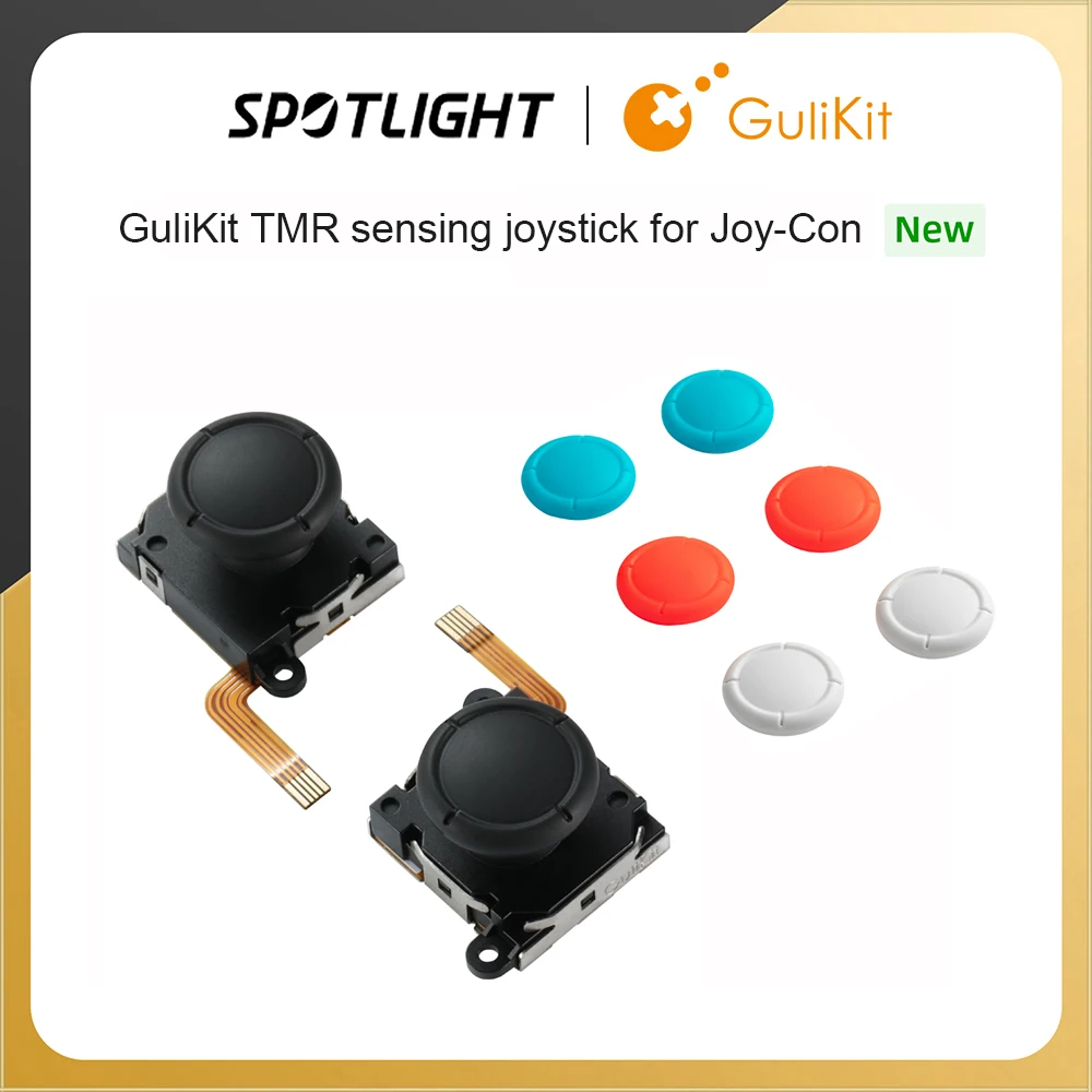 GuliKit TMR Sensing Joystick for Joy-Con Replacement No Drifting Electromagnetic Stick for Nintendo Swicth / Switch OLED Repair