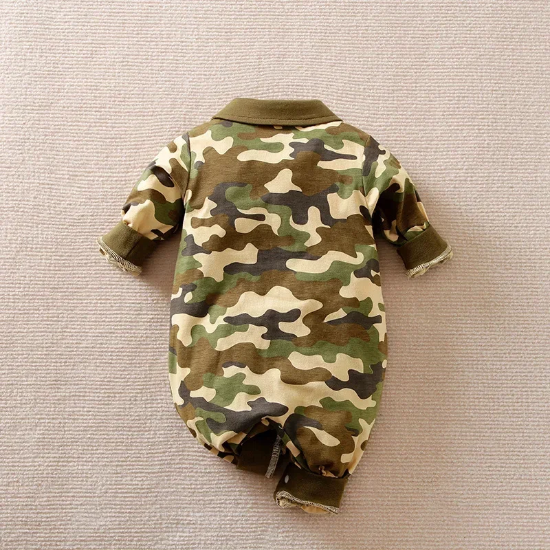 Baby Boy Clothes Overalls Tactical Military Camouflage 0 3 6 9 12 18 Months Cosplay Pajamas Anime Disguise Halloween Costume M20