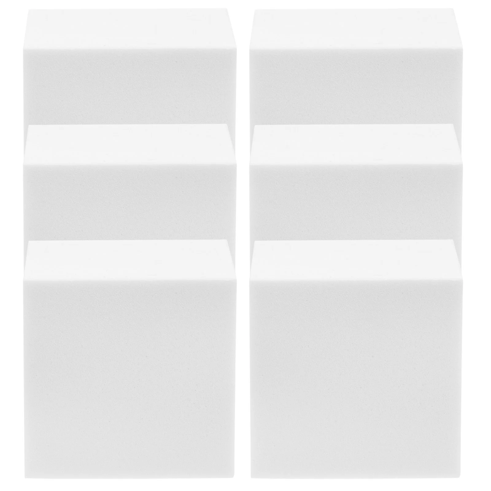 6 Pcs Painting Foam Blocks Sponge for Walls Erasers Washing up Crafts Cubes Unpainted Party DIY Ornaments Wedding