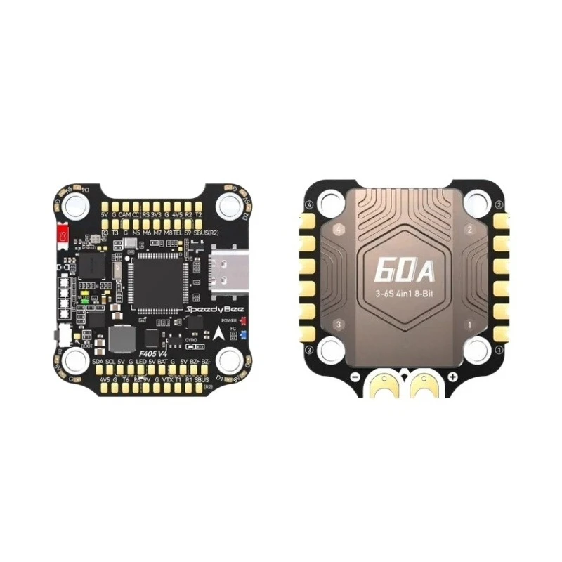 F4V4-55-STACK 3-6S 30*30mm Stack BMI270 Flight Controller 55A 4in1 ESC for FPV Freestyle Drones DIY Parts