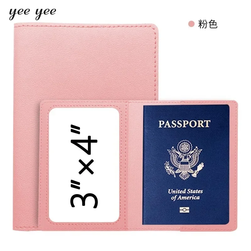 Passaporte Capa para Viagem, Solid Wallet Case, Organizador, Protector Bag, Porta Documentos, Negócios, Cartões de Identificação de Crédito, Candy Color, PU