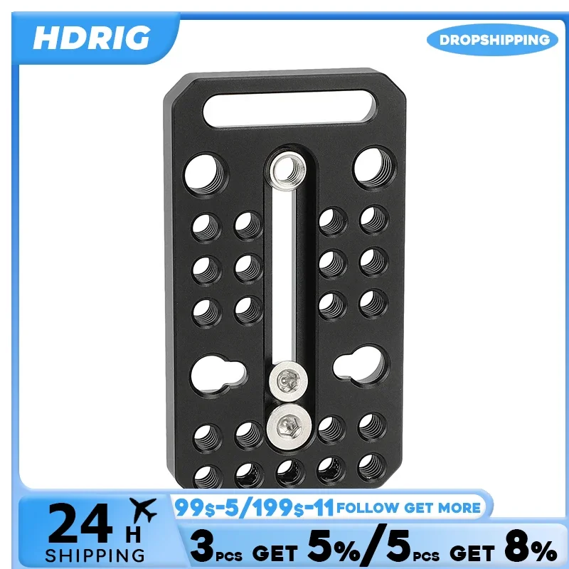 HDRIG Multipurpose Cheese Plate Camera Rig Quick Release Baseplate For Sony Canon DSLR Camera Accessories