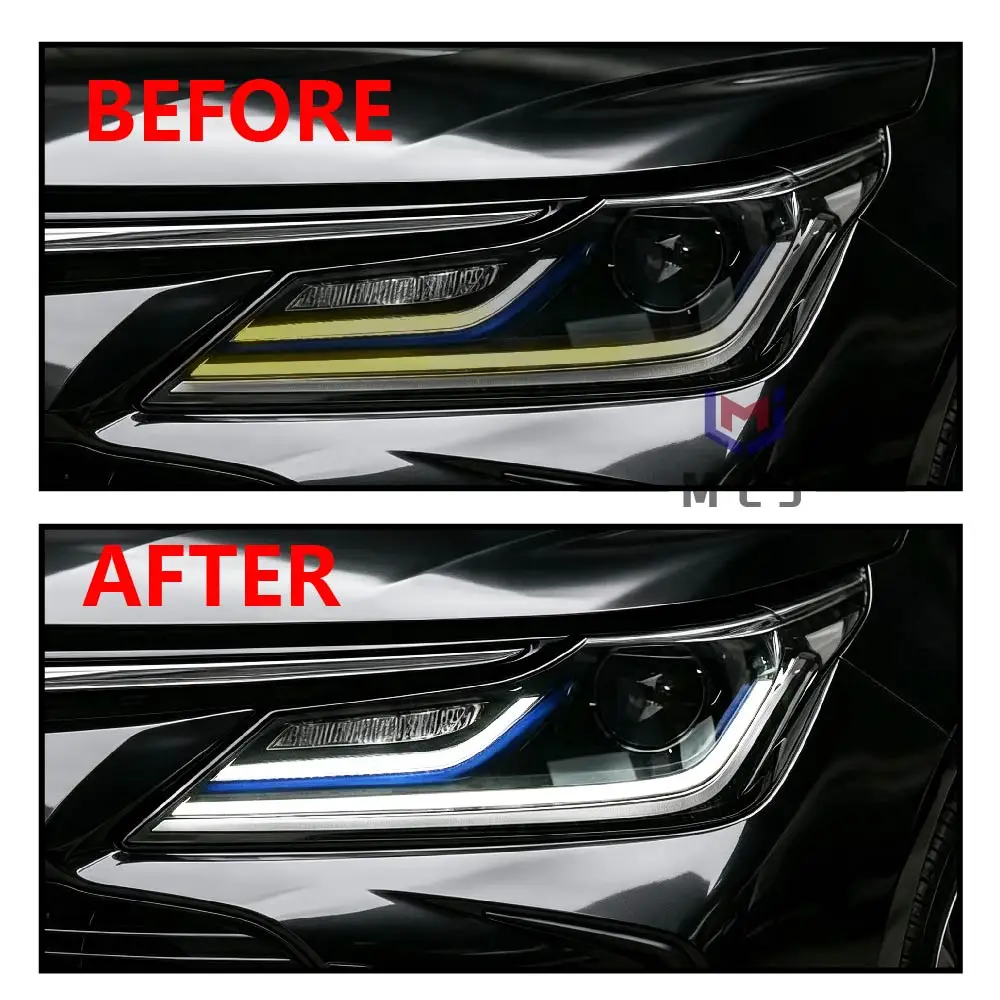 For Toyota Corolla 2019-2021 High Spec Angel Eyes DRL Light Source Board Chip Light Guide Strip Headlight Light Guide Strip Tub